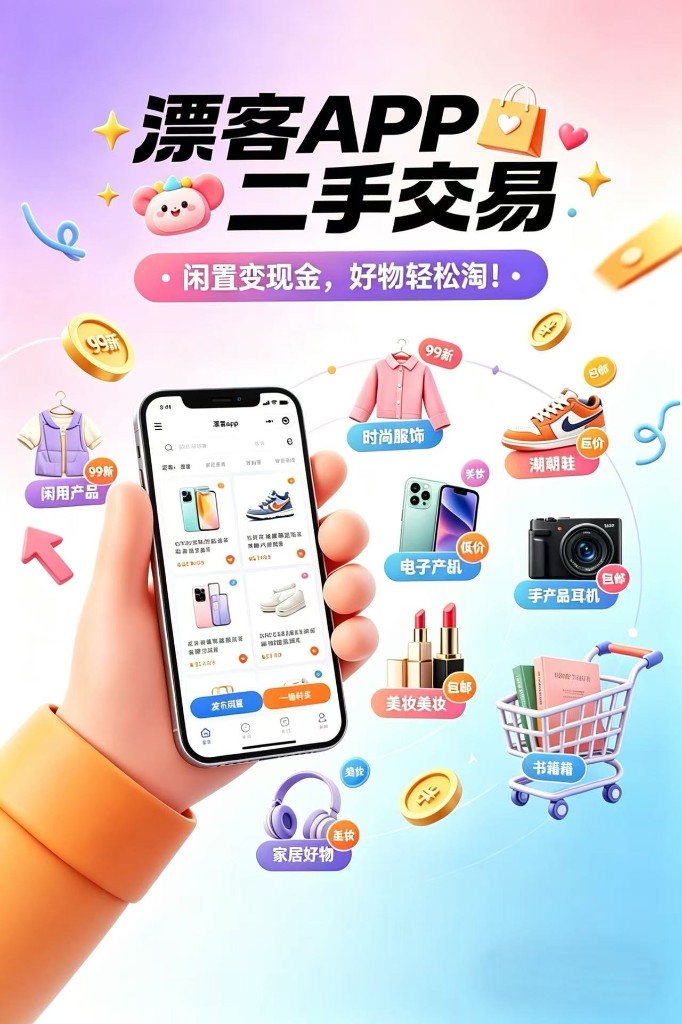 漂客同城服务海报
