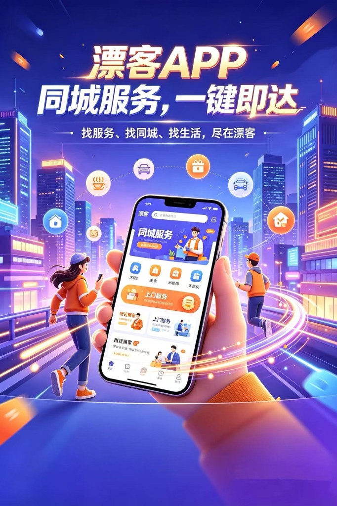 漂客搭子社交海报